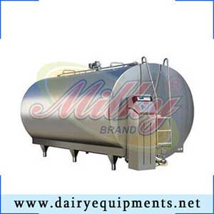 In dairy farming a bulk milk cooling tank is a large storage tank for cooling and holding milk at a cold temperature until it can be picked up by a milk hauler.